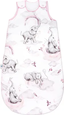 Produktbild von Detský spací vak Pepi - 100% bavlna 45 x 75 cm - celoročný spací vak Letný spací vak pre deti - Eledreams Pink