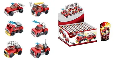 Obrázok produktu pre Stavebnica hasičského auta 6,3 cm