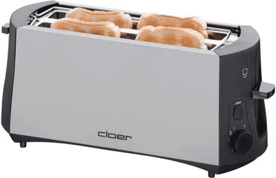 Produktbild von CLOER Toaster 3710 4Scheiben 1285Watt chrom/schwarz