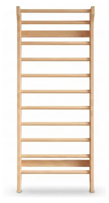 Produktbild von Buxibo Kletterwand aus Holz – Wand-Klettergerüst für Innen – Spiel-Turngerät für Kinder – 220x78x8 cm – Natur