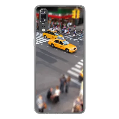 Produktbild von MuchoWow® Handyhülle Schutzhülle Hülle für Huawei P20 New York - Amerika - Taxi Silikon Softcase Handy Hülle - Hardcover