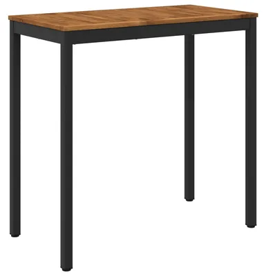 Productafbeelding van vidaXL Tuinbar-tafel, natuurlijke kleur en zwart, 108,5 x 55 x 105 cm