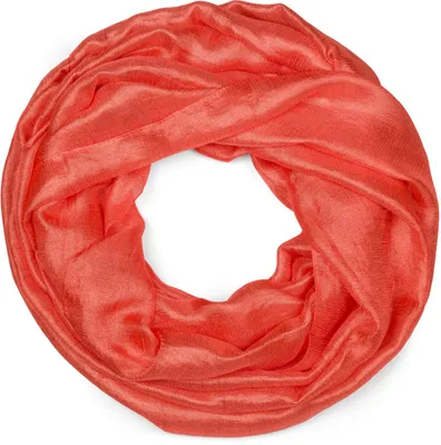 Produktbild von styleBREAKER Damen Loop Schal weich fließend | Seidig glänzendes Halstuch Einfarbig für Sommer & Frühling | Schlauchschal Leicht & Elegant