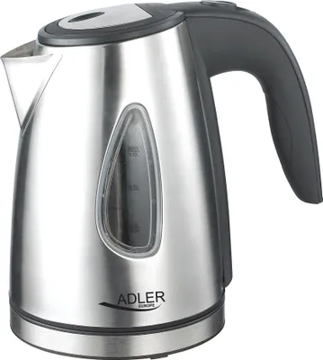 Produktbild von Adler AD1203 Wasserkocher, 1500 W, 1 Liter, Edelstahl, Silber
