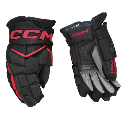 Obrázek produktu pro Hokejové rukavice CCM JetSpeed FT8 Junior, barva: černá/červená, velikost: 11 palců