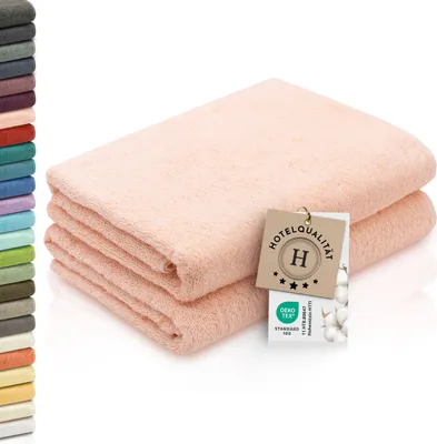 Produktbild von Duschtücher 2er Set, 70x140 cm, rosa, Baumwolle