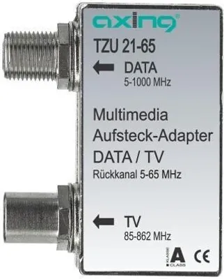 Produktbild von Axing TZU 21-65 Multimedia-Aufsteckadapter Verteiler für Kabelmodem und TV