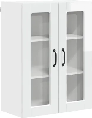 Produktbild von Geschirrspülerfront mit Regal Hochglanz Weiß 60 x 31 x 80 cm