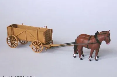Productafbeelding van Hauler Modellen HTT120059 - 1:120 - Paardentransportwagen - Accessoires