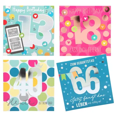 Produktbild von Zahlenkarte zum 7. Geburtstag mit Musik, veredelte Klappkarte mit originellem Innentext, inkl. Umschlag, Format 15,5 x 15,5 cm