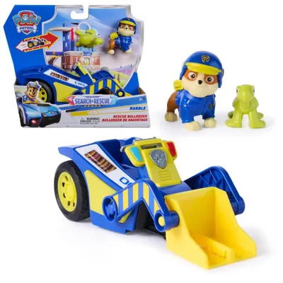 Produktbild von PAW Patrol - Search & Rescue: Rubbles Rettungs-Bulldozer mit 2 Figuren, 3 Jahr(e), Mehrfarbig