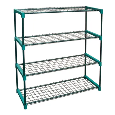 Produktbild von Blumenregal 90x31x106 cm, 4 Böden, dunkelgrün