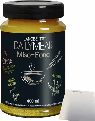 Produktbild von Langbeins DailyMeal Miso-Fond (400ml Glas) + usy Block