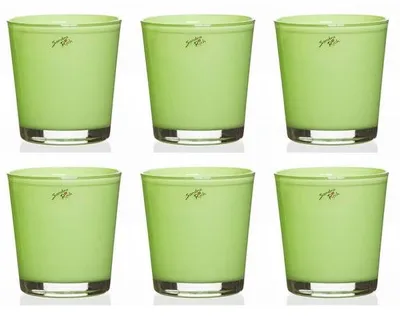Produktbild von 6er Set Orchideentöpfe ORCHID hellgrün H. 13,5cm D. 12,5cm rund Sandra Rich