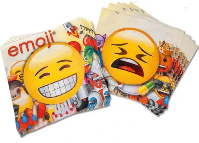 Produktbild von 15962 Lunchservietten - 33 x 33 cm, Emoji