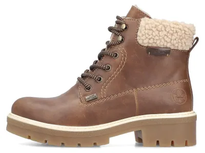 Produktbild von Rieker Damen Schnürstiefel Freizeitstiefel Stiefelette gefüttert braun 36