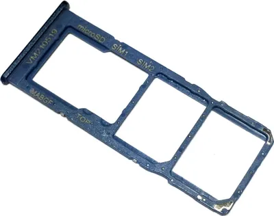 Produktbild von Dual Simkartenhalter und micro-SD Speicherkartenfach für Samsung Galaxy M12, Original Ersatzteil, Blau