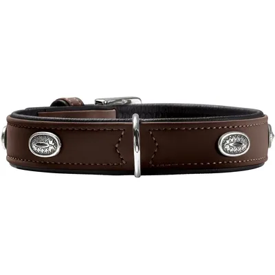Produktbild von Hunter Halsband Softie Stone braun/schwarz, Größe: 65 cm / Breite: 3,5 cm