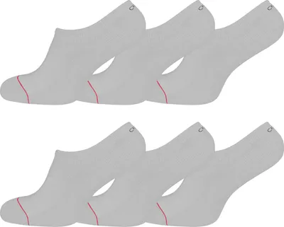 Produktbild von OCERA 6 Paar Wellness Füßlinge Baumwolle mit Frotteesohle + handgekettelte Spitze Uni Damen + Herren in klassischem Weiss Gr. 39-42