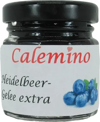 Produktbild von Heidelbeer-Gelee extra mit braunem Rohrzucker 50g