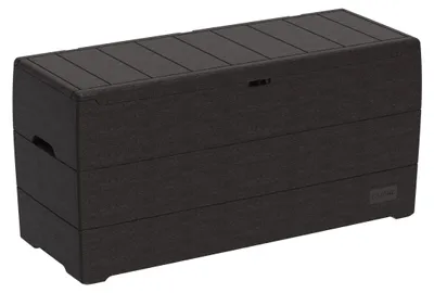 Image de DURAMAX Durabox Boîte de rangement en plastique 270 l, 117 x 45 x 56 cm, brun DURAMAX 86601