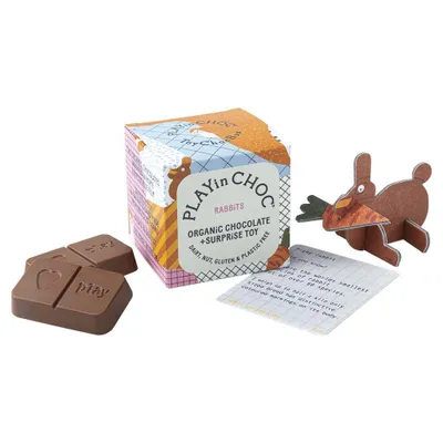 Zdjęcie produktu dla Czekolada kostka niespodzianka - królik 20g