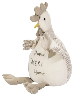 Stoffen Türstopper Huhn, 1,5 kg, beige, 40x14x35 cm