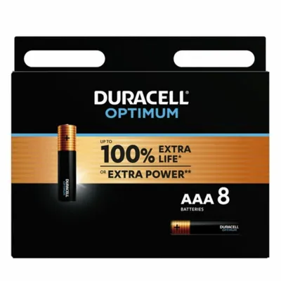 Immagine prodotto di Duracell - Batteria Alcalina Optimum Aaa Lr03 8 Unit