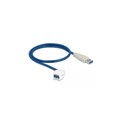 Zdjęcie produktu dla DELOCK Keystone Modul USB3.0 A Bu 250° > USB3.0 A St Kabel w