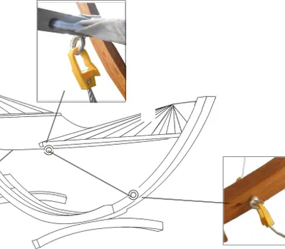 Produktbild von Sicherung für alle unsere Hängemattengestelle bis 375cm