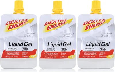Produktbild von Dextro Energy Liquid Gel Lemon + Caffeine 60ml (3er Pack)