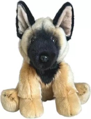 Image de Mascotte de Berger Belge Assis DUBI - 28cm