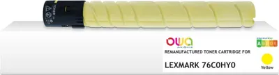 Immagine prodotto di lexmark K40411OW OWA toner compatibile con Lexmark 76C0HY0 giallo