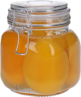Obrázok produktu pre 650ml sklenená nádoba s výkyvným vrchnákom, nádoba na zavesenie, nádoba na uskladnenie - vzduchotesná, nepriepustná (štvorcová)