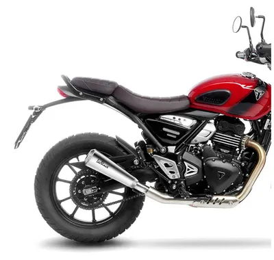 Produktbild von Leovince Gp One Triumph Scrambler 400 X Abs 2024/speed 400 Abs 24-26 Homologierter Schalldämpfer Silber Homologated Silber Homologated