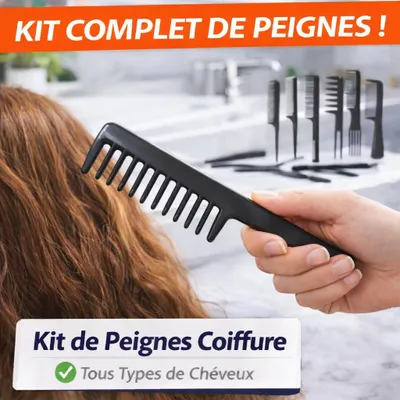 Image de Lot de 10 Peignes Antistatiques Professionnels