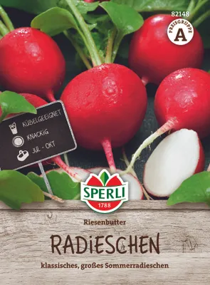 Produktbild von SPERLI Radiessamen Riesenbutter Raphanus sativus 12-15 lfd. Meter