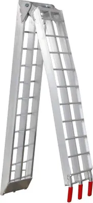 Zdjęcie produktu dla Aluminiowa płyta podparciowa – składana, udźwig 340 kg, antypoślizgowa, przeznaczona do motocykli i przyczep – zestaw 1 lub 2 sztuk