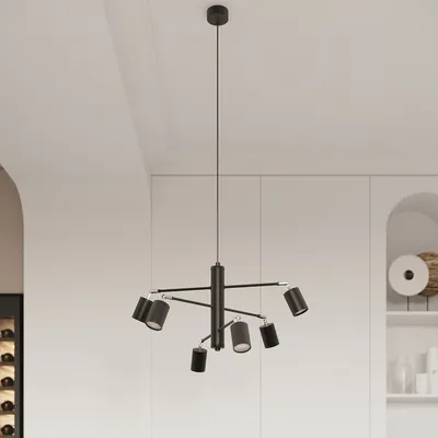 Obrázek produktu pro Stropní svítidlo LEMMI 6L černé