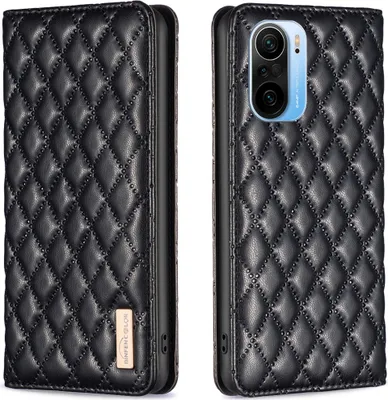 Produktbild von Xiaomi Poco F3 Hülle, Elegant Bookstyle Flip Leder Kartenfächer Schutzhülle mit Ständer für Xiaomi Poco F3 / Redmi K40 / K40 Pro Schwarz