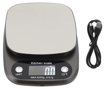Image de Balance de cuisine numérique LCD 5 kg/0,1 g, balance électronique multifonctionnelle pour la cuisine et la pâtisserie