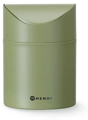 Zdjęcie produktu dla Kosz na śmieci stołowy 1,2 l, zielony, ⌀120 x (wys.) 165 mm