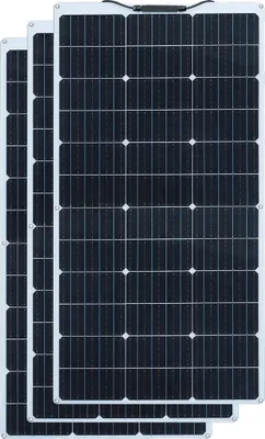 Obrázok produktu pre Flexibilný solárny panel, vysoký výkon modulu 24 %, ľahká konštrukcia, 3 solárne panely