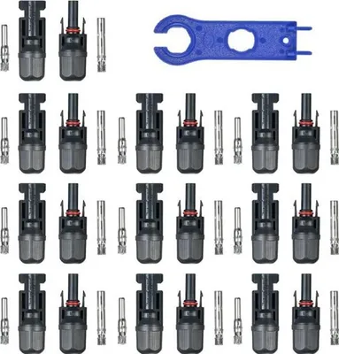 Produktbild von 10-Paar Kabelverbinder – Stecker/Buchse – 63 A – Schwarz