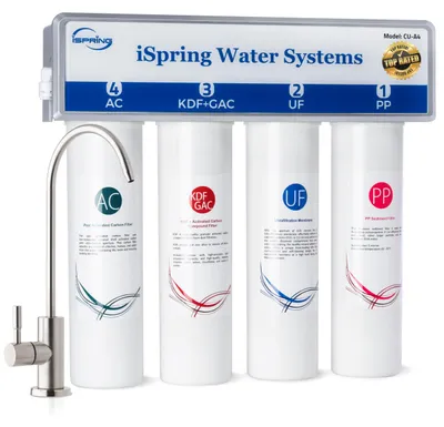 4-Stufen Untertisch-Wasserfilter Ultrafiltration 8000 Gallonen