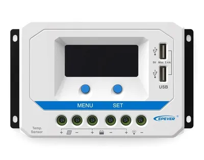 Obrázek produktu pro EPsolar VS3024AU solární PWM regulátor 12/24 V, 30 A, USB, vstup 50V