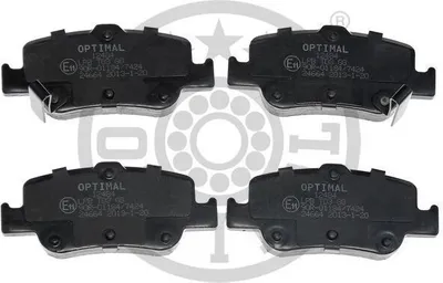 Produktbild von OPTIMAL Bremsbeläge Satz Hinten Bremsklötze für TOYOTA AURIS (NRE15, ZZE15, ADE15, ZRE15, NDE15) BP-12484