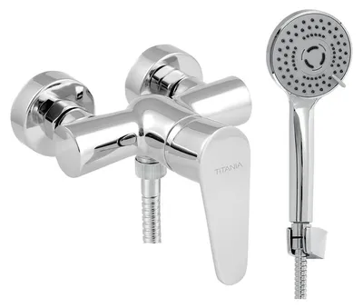 Zdjęcie produktu dla Novaservis Titania Fresh - Bateria prysznicowa z akcesoriami, rozstaw 100 mm, chrom 96065,0E