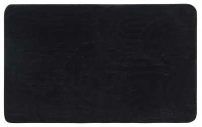 Produktbild von RIST Badematte, 50x80cm, 100% Polyester, Anti-Rutsch, schwarz