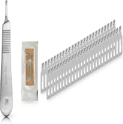 Immagine prodotto di Set di 50 lame per sgorbie figura 3 confezionate singolarmente in modo sterile + 1 x